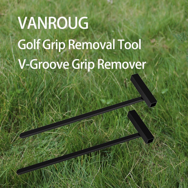 VANROUG Golf Grip Removal Tool,Black V-Groove Grip Remover Saver 11" for Standard Length Swinging Grips,Golf Grip Kit,Grip Repair Tool,Golf Grip Tool,Gripping Tool - Image 5